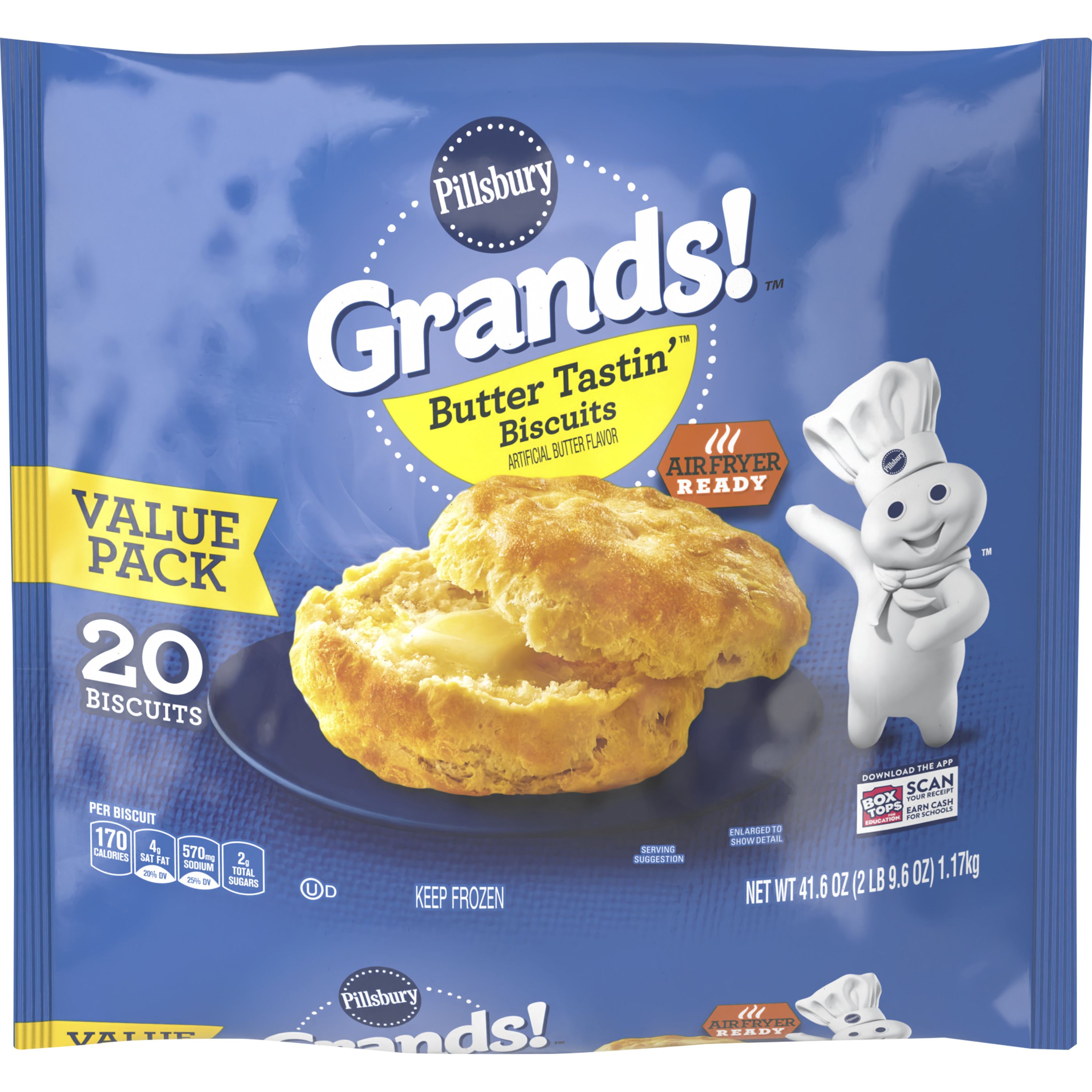 Grands!™ Butter Tastin’ Frozen Biscuits (20 count) - Front