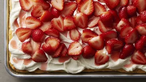 Slab Strawberry Shortcake