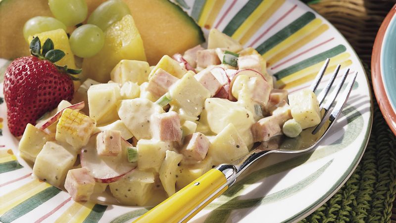 Ham, Cheese and Potato Salad