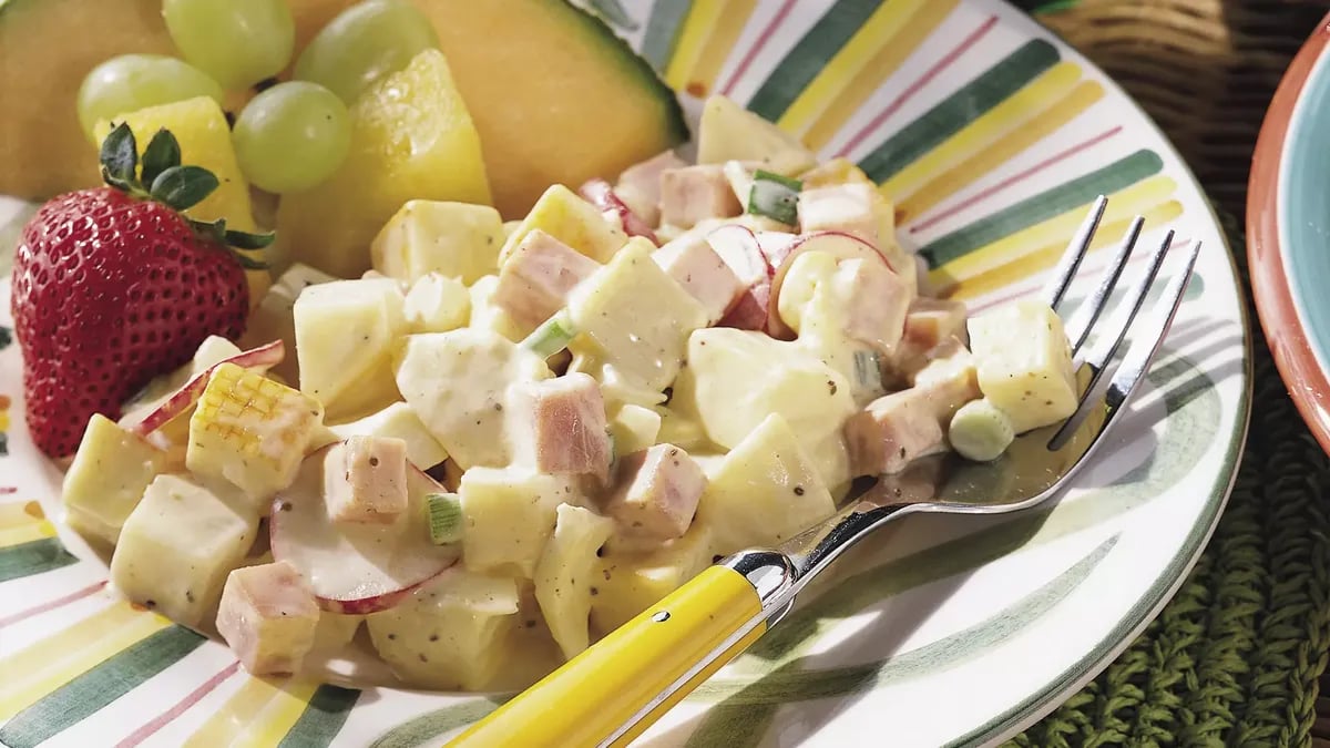 Ham, Cheese and Potato Salad