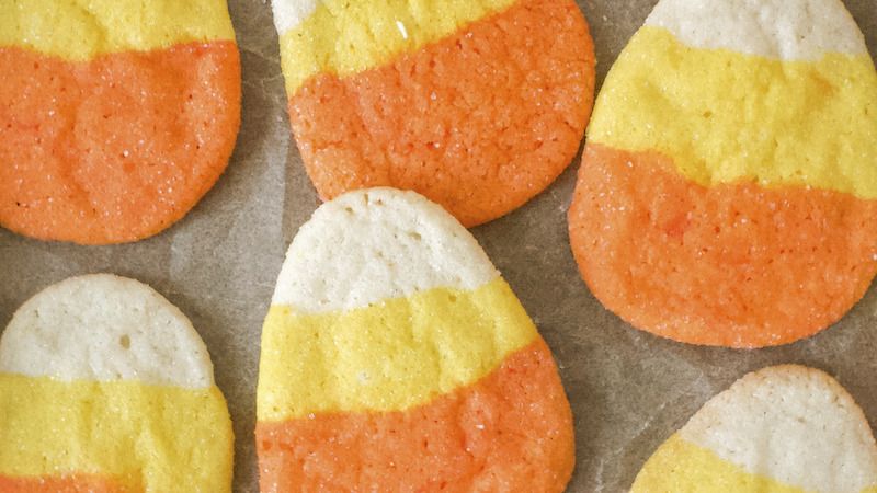 Candy Corn Sugar Cookies Recipe - BettyCrocker.com