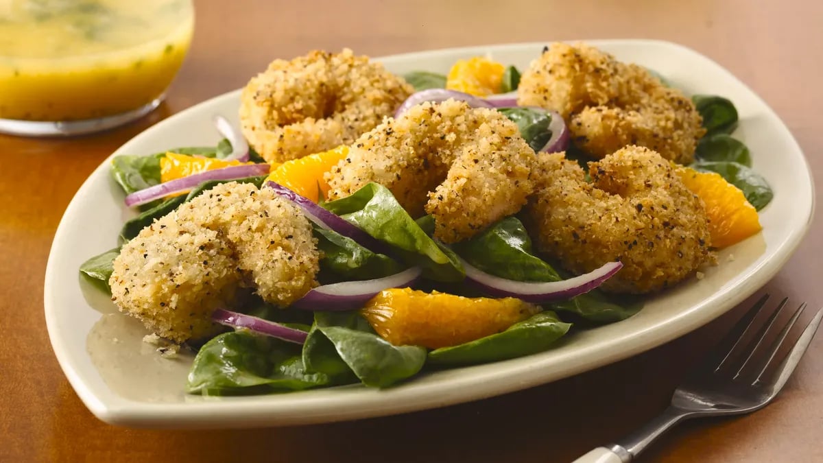 Crispy Seafood Salad with Citrus Vinaigrette