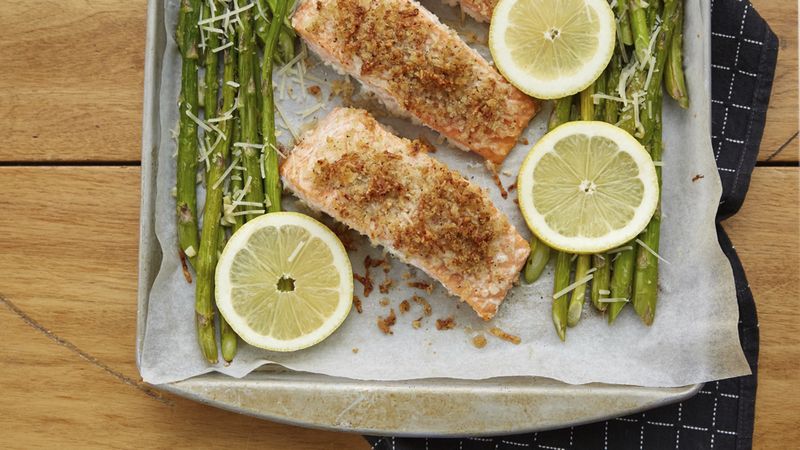 Salmon and Asparagus Sheet-Pan Dinner
