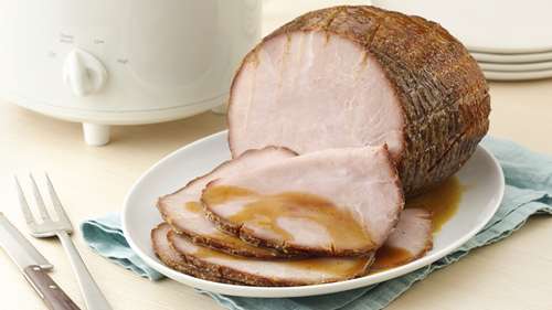 Slow-Cooker Maple-Brown Sugar Ham 