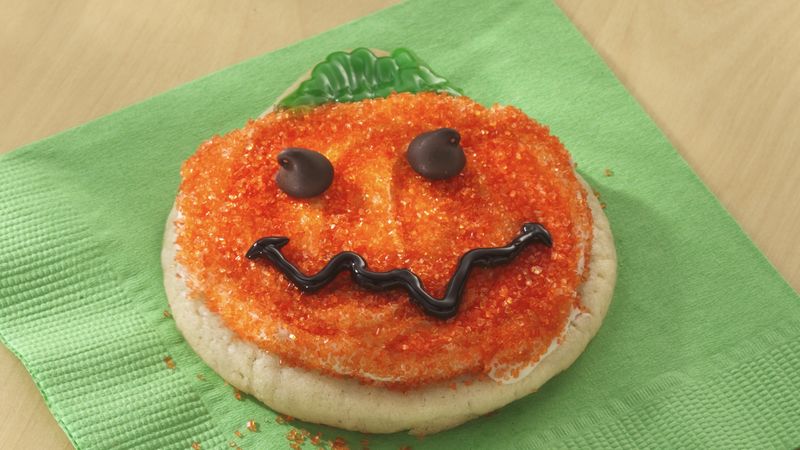Pumpkin-Shaped Sugar Cookies