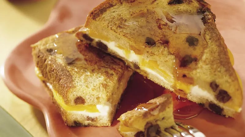 Peach-Stuffed Oven French Toast