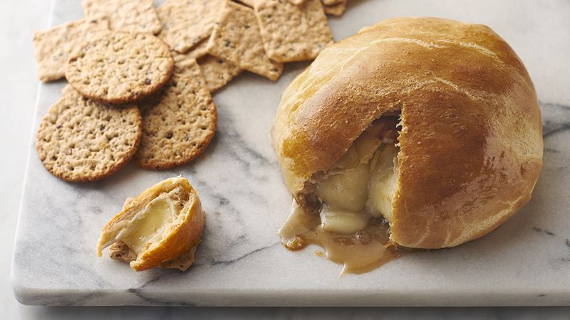 Crescent-Wrapped Baked Apple Brie