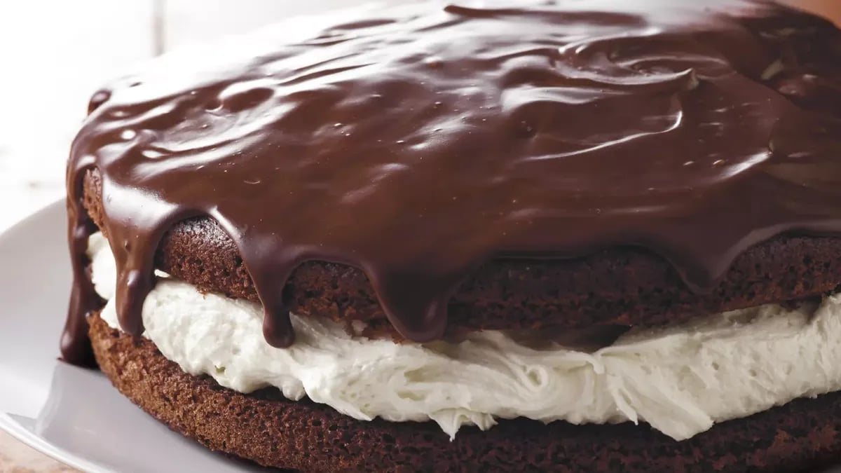 Giant Ganache-Topped Whoopie Pie