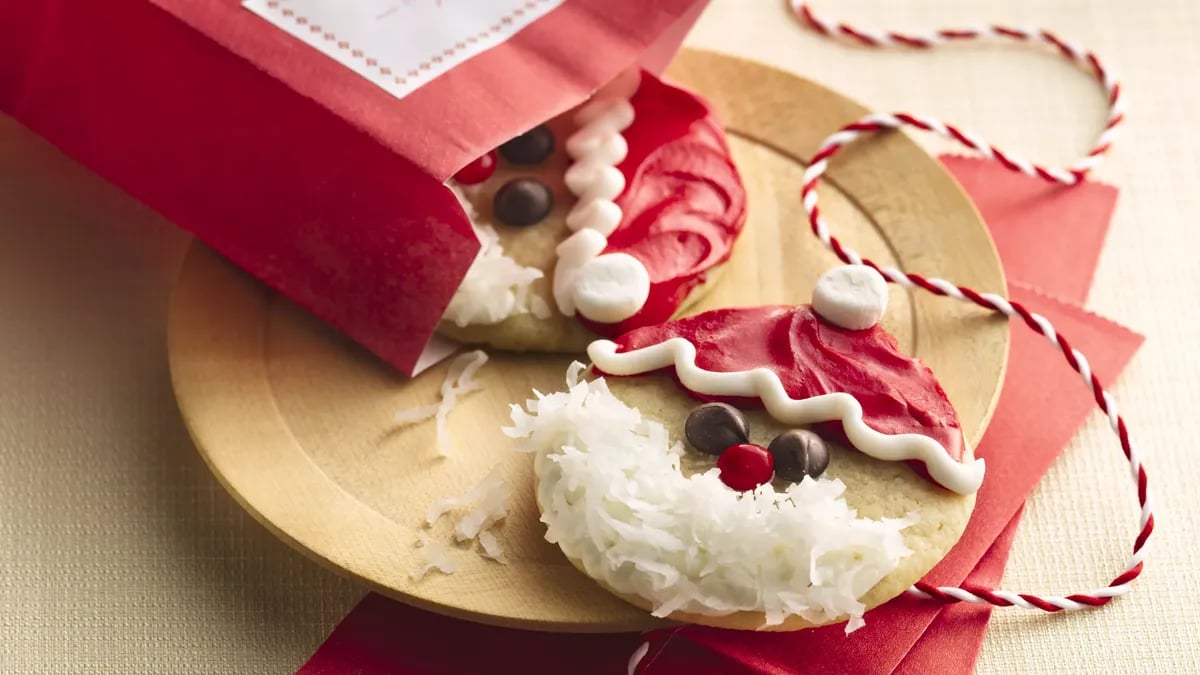 Easy Santa Cookies