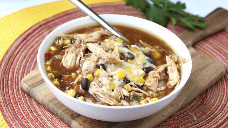 Slow-Cooker BBQ Chicken Soup
