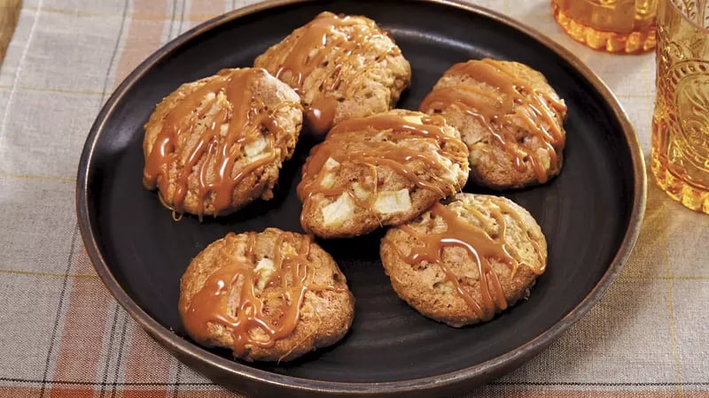 Chewy Caramel Apple Cookies