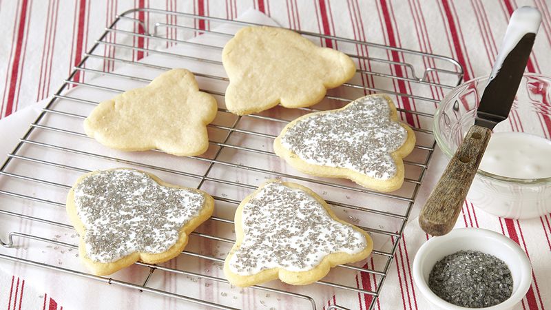 Silver Bell Cutout Sugar Cookies