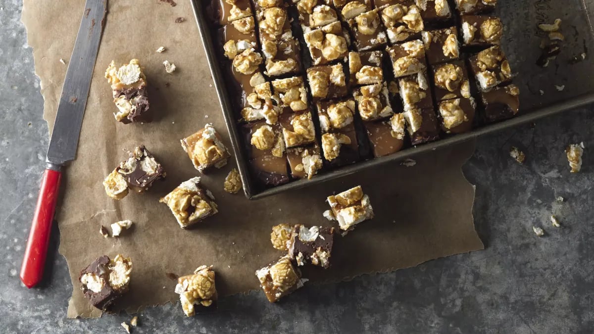 Triple-Caramel Popcorn Fudge