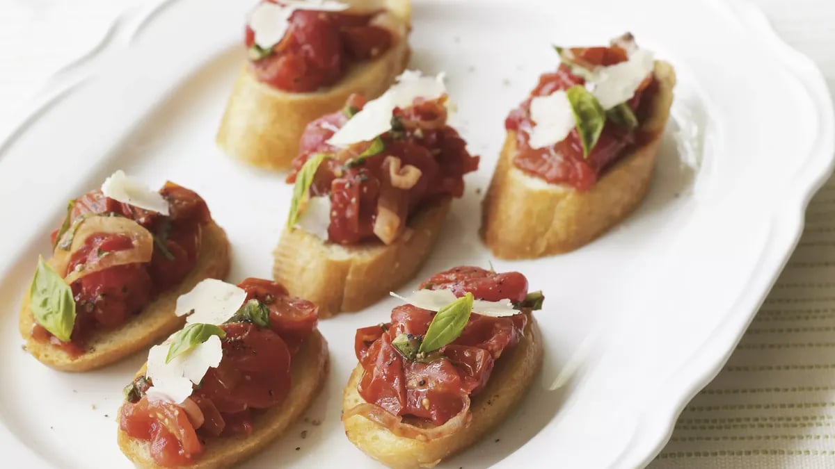 Roasted Tomato Bruschetta