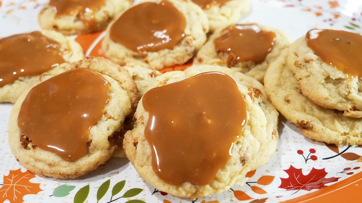 Double Caramel Apple Cookies