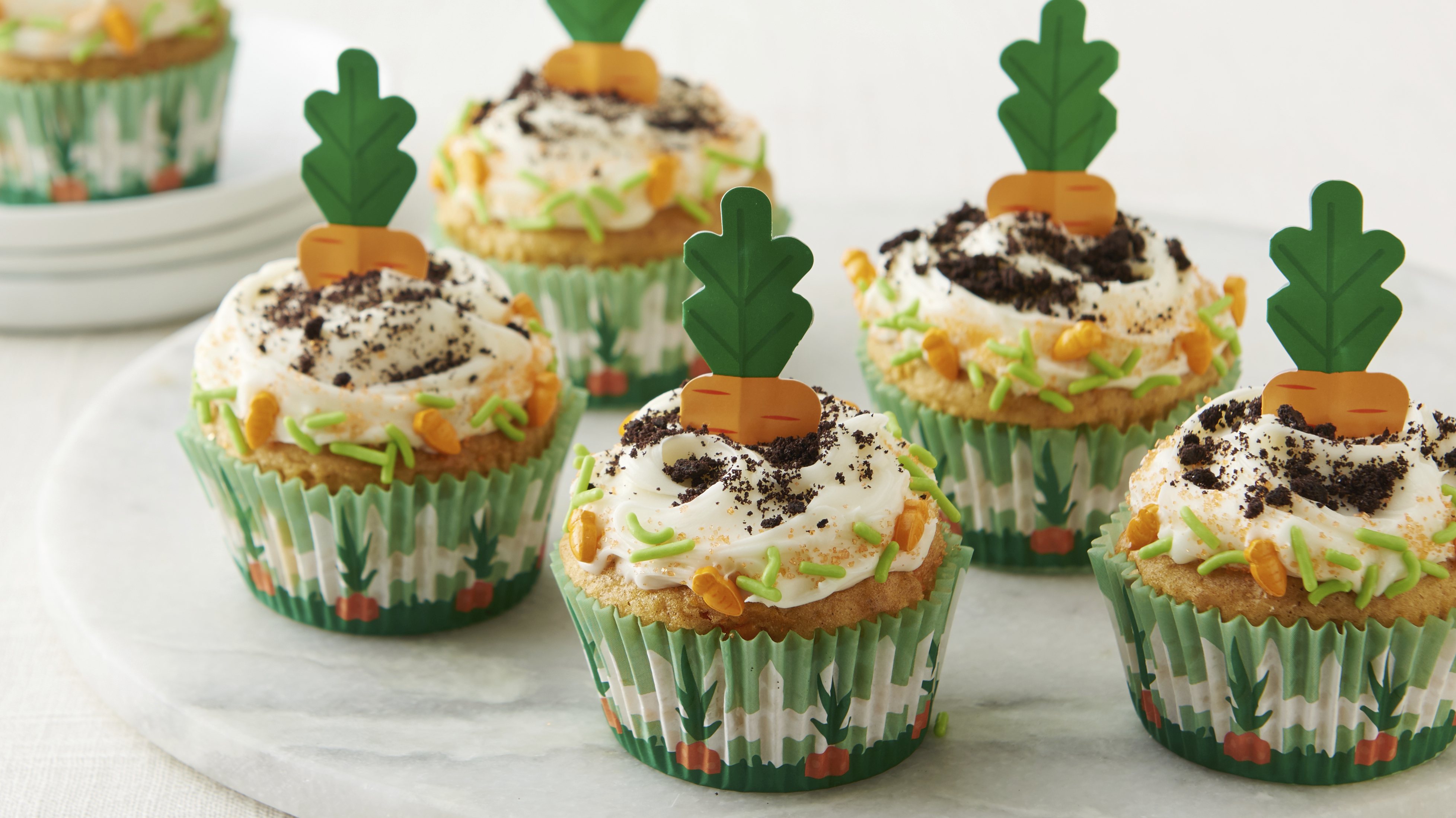 Banana Carrot Cake Cupcakes with Coconut Cream Cheese Frosting