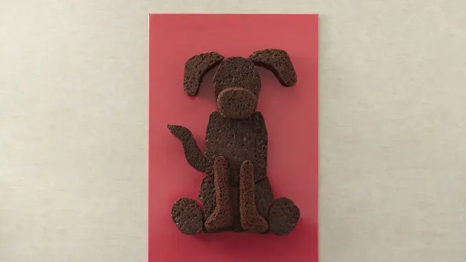 Chocolate Lab Dog Cake