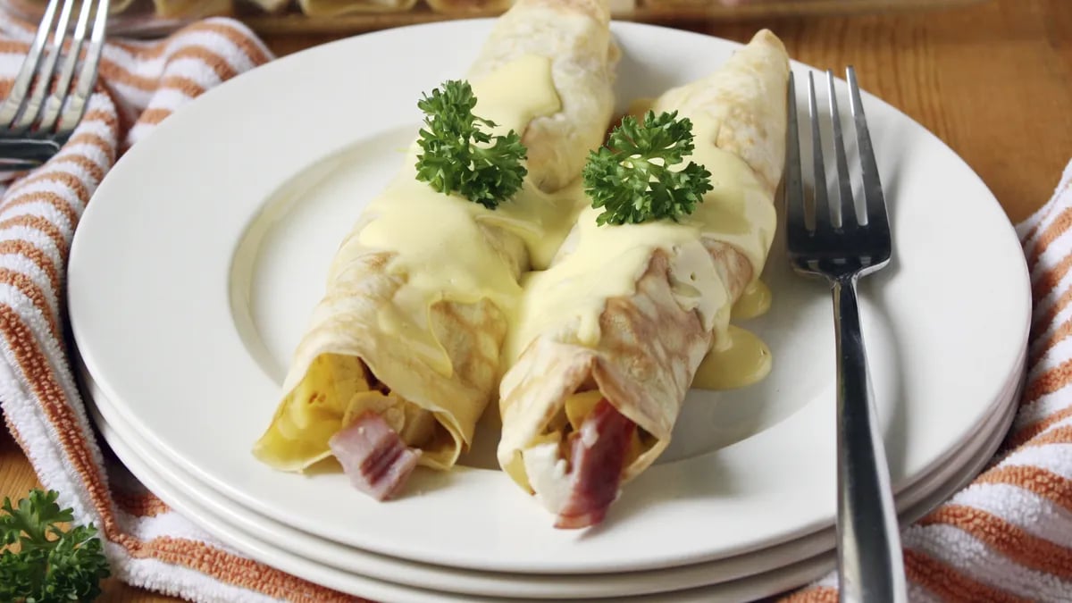 Chicken Cordon Bleu Crepes