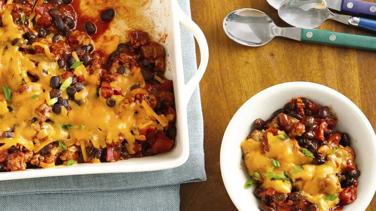 Easy BBQ Chili Bake