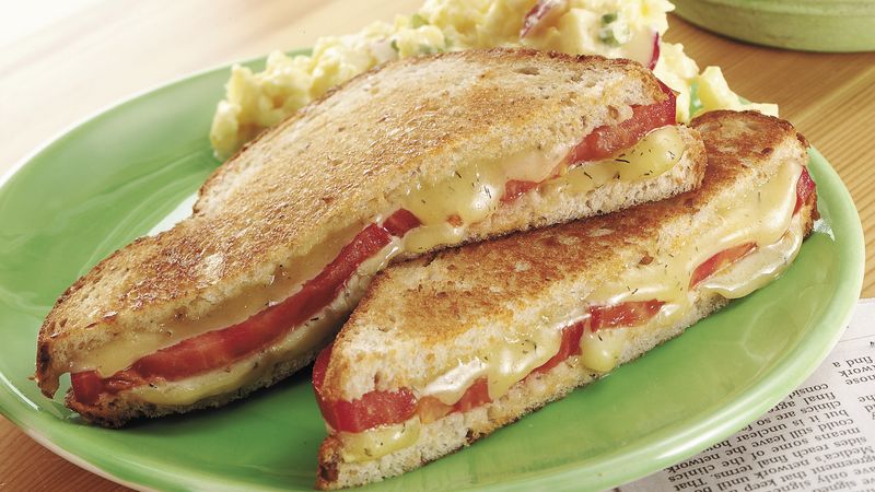Tomato-Dill Grilled Cheese Sandwiches (Cooking for 2)
