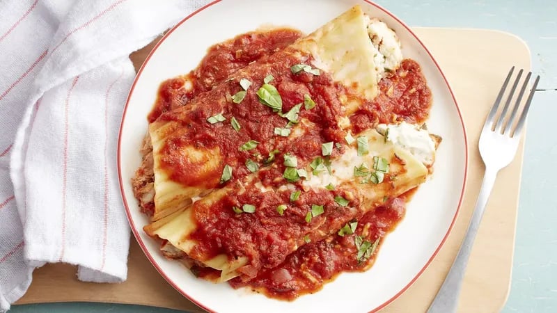 Slow-Cooker Cheesy Chicken Manicotti