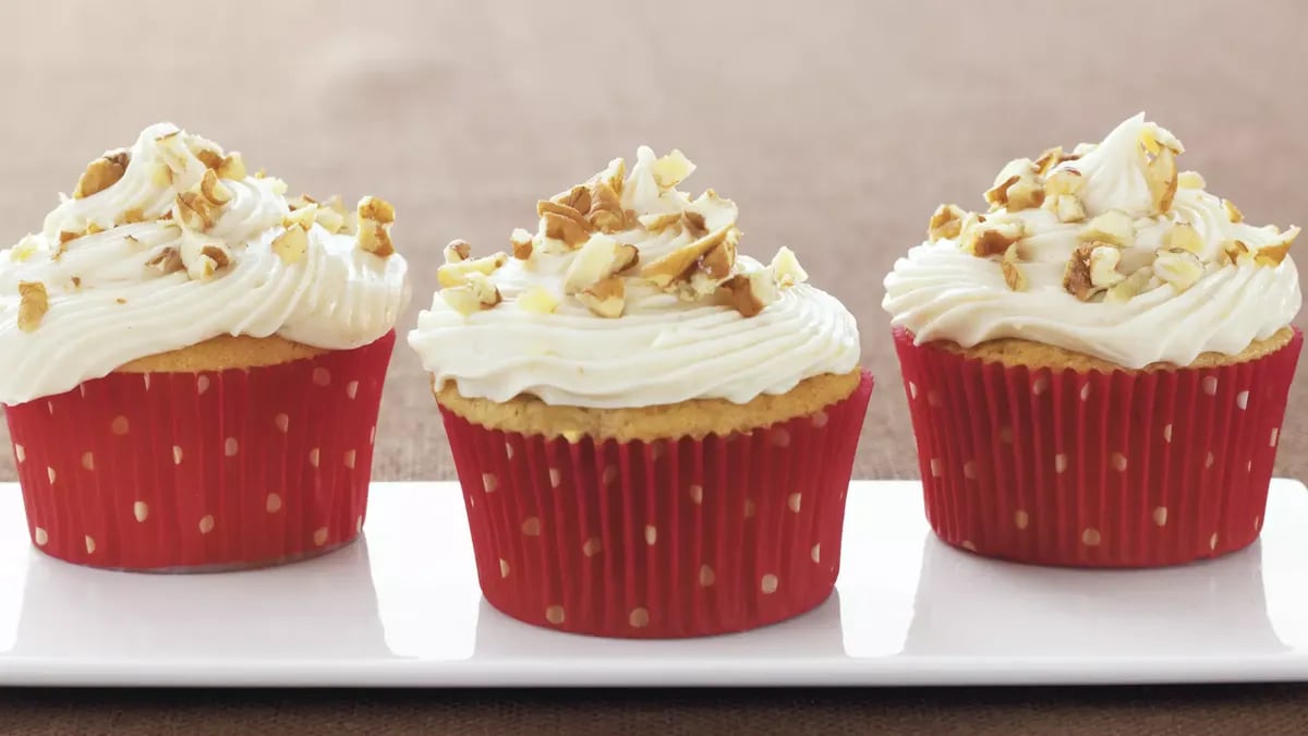 Apple Butter-Pecan Cupcakes