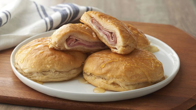 Stuffed Honey-Ham Biscuits