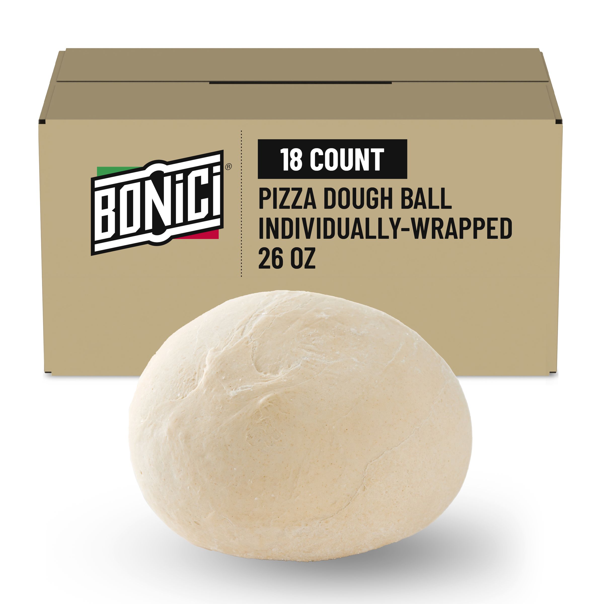  Case Optimized Hero BONICI® Frozen Pizza Dough Ball 18/26 OZ