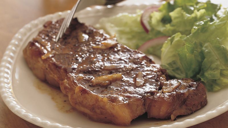 Grilled Glazed Peppered Steak