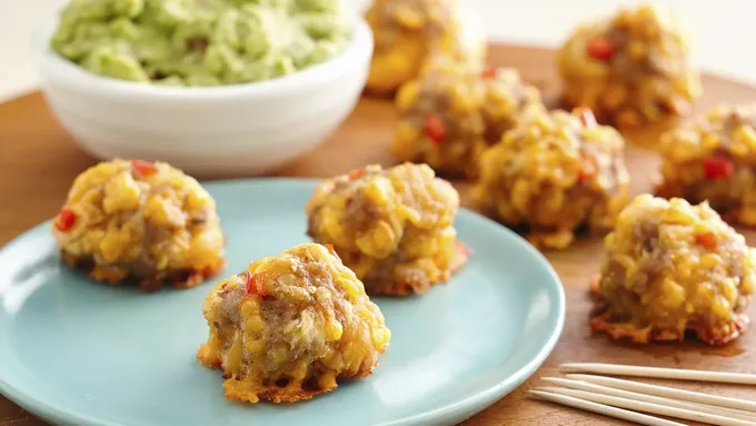 Spicy Sausage Crescent Cheese Balls