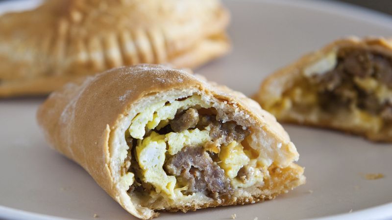 Sausage, Egg and Cheese Mini Hand Pies