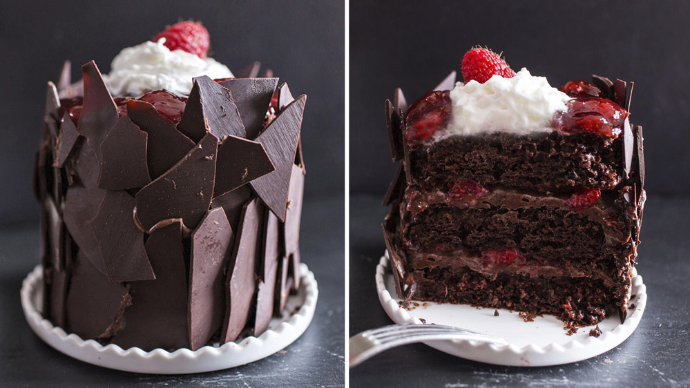 Small Chocolate Cake Recipe (Mini Sheet Cake) - Celebrating Sweets