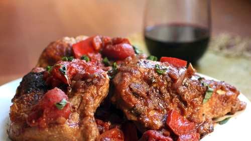 Chicken Cacciatore with Red Wine