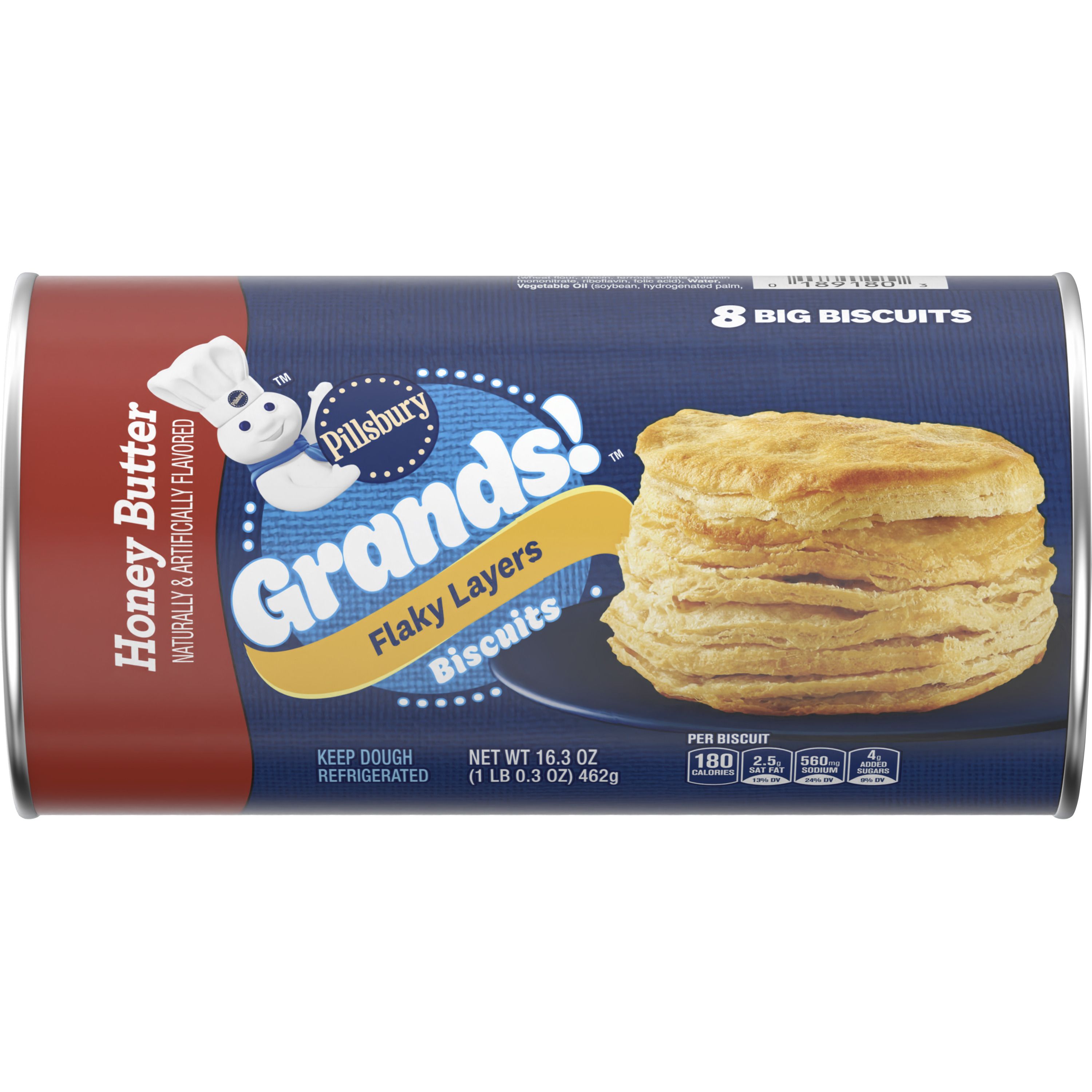 Grands!™ Flaky Layers Honey Butter Biscuits - Front