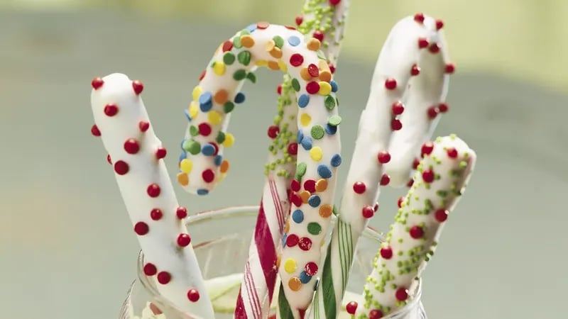 Candy Cane Wands