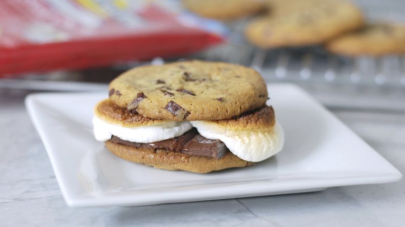 Chocolate Chip Cookie S'mores