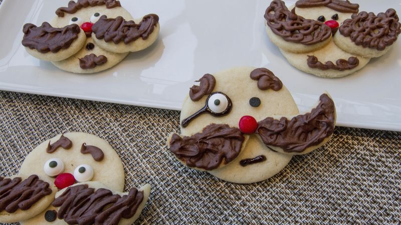 Movember Mustache Cookies