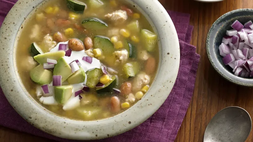 Chicken Chili with Salsa Verde