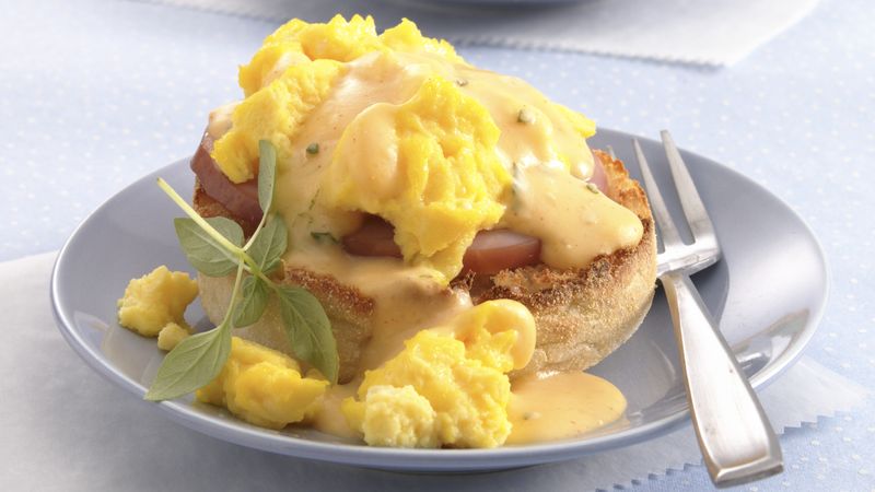 Brunch Eggs on English Muffins