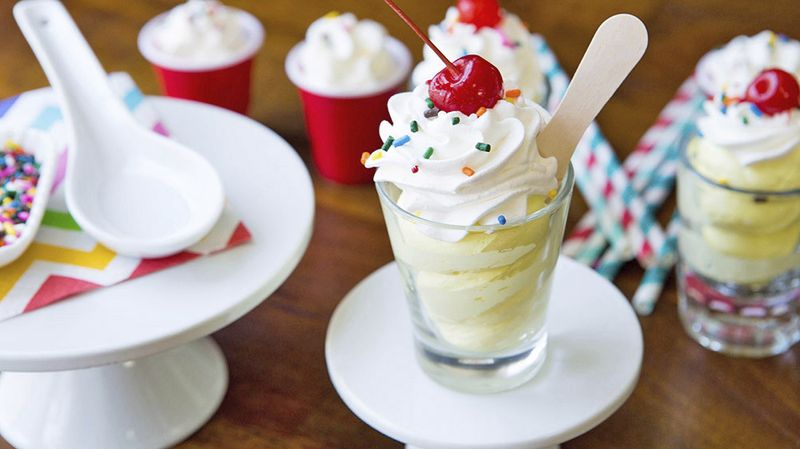 Frosting Ice Cream Shots