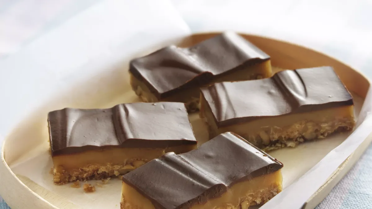 Chocolate Truffle-Topped Caramel Bars