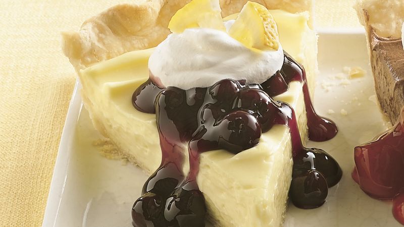 Lemon Cream Cheese-Blueberry Pie