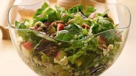 Mixed Greens Salad with Warm Walnut Dressing Recipe 