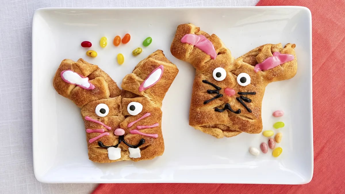 Cinnamon-Sugar Crescent Bunny Twist Bread