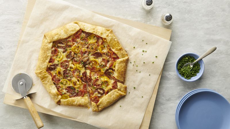 Tomato and Cheddar Galette