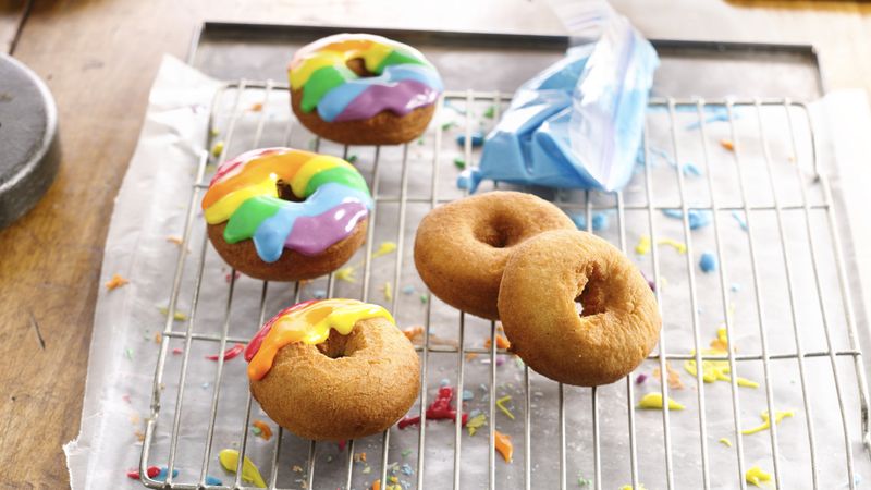 Rainbow Doughnut Icing