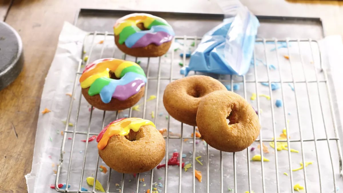 Rainbow Doughnut Icing