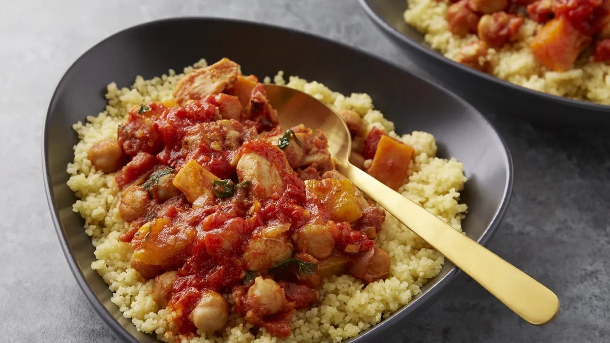 Instant Pot Chicken and Chickpea Tagine