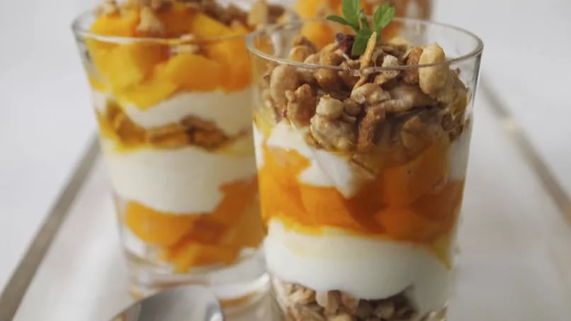 Mango and Passion Fruit Parfait