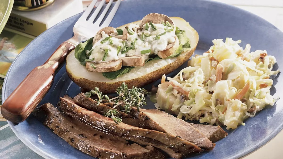 Peppered Lemon-Thyme Flank Steak